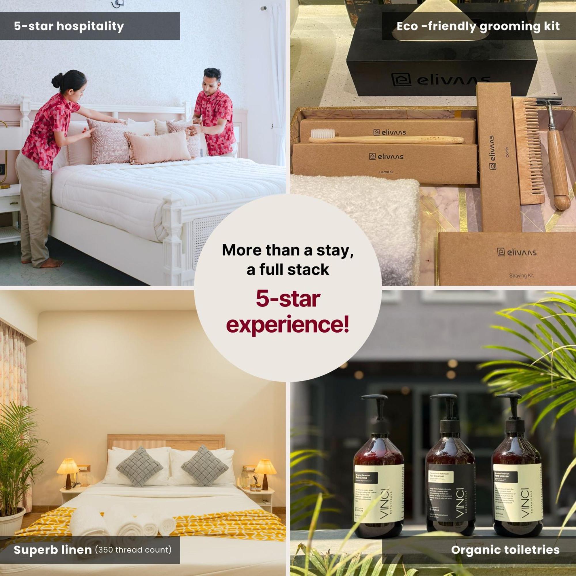 Elivaas 4 Bhk Villa Near Beach With Private Pool & Bar - Casa Boa Vida Candolim Extérieur photo
